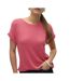 T-Shirt rose fuchsia femme vero moda brianna 10291353 - s-1