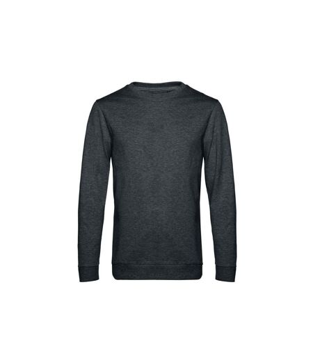 Sweatshirt À Manches Longues Pour Hommes Anthracite Chiné B&C