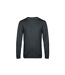 Sweatshirt À Manches Longues Pour Hommes Anthracite Chiné B&C-2