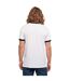 T-shirt Ringer Pour Hommes Blanc Noir Build Your Brand-3