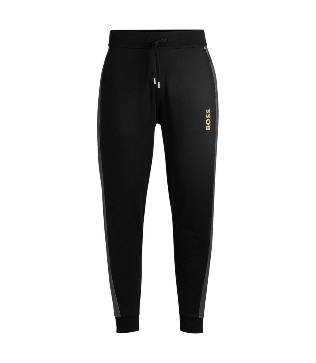 Pantalon De Jogging Homme Noir Jaune Or Boss-1