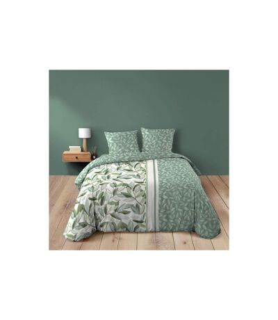 Parure de Lit 3 Pièces Eleonore 240x220cm Vert