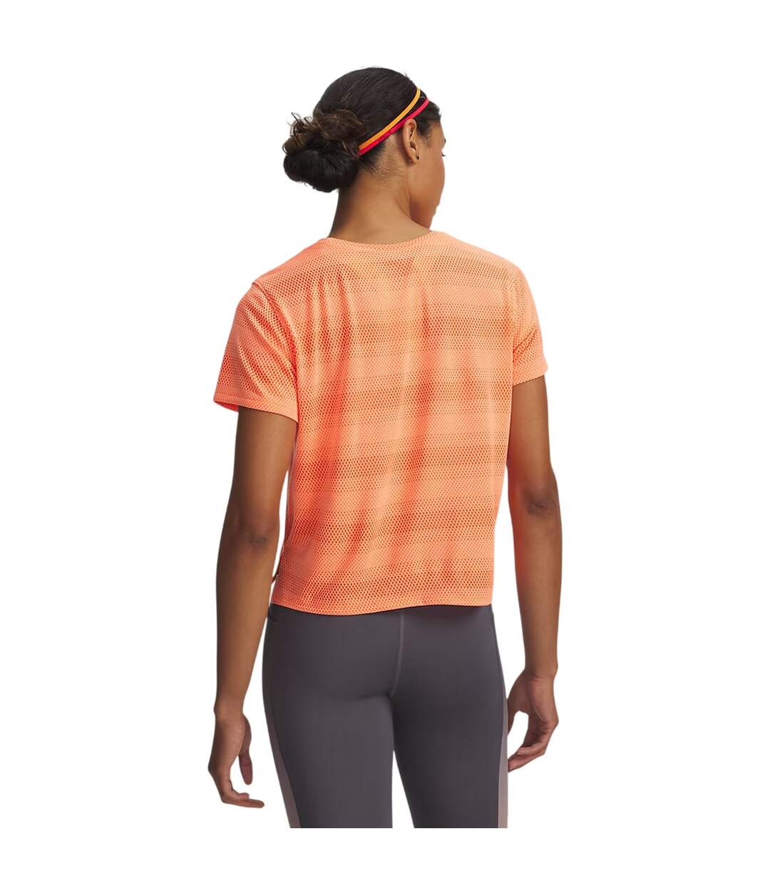 Haut Sport Motif/style À Rayures Velociti Femme Orange Under Armour-2