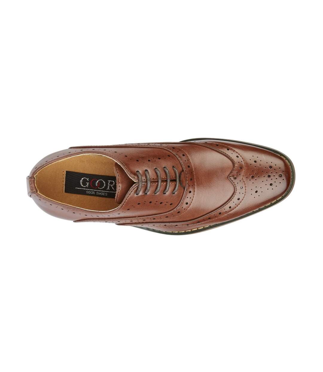 Chaussures oxford hommes marron Goor-2