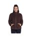 Womens/ladies Sherpa Jacket Coffee Skechers-2
