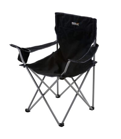Regatta - Chaise de camping pliable (Noir / gris) (Taille unique) - UTRG1822