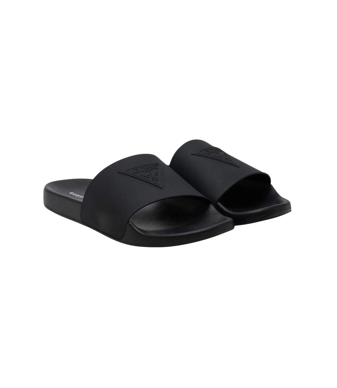 Claquettes Motif/style Logo Homme Noir Guess-1