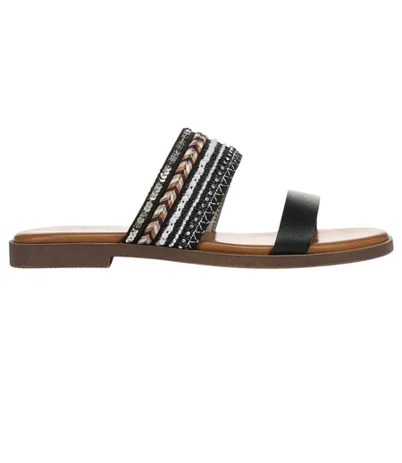 Womens/ladies Curtis Embellished Sandals Black Blowfish Malibu