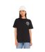 T-shirt femme col rond avec imprimé devant et dos Rose Vondutch-1