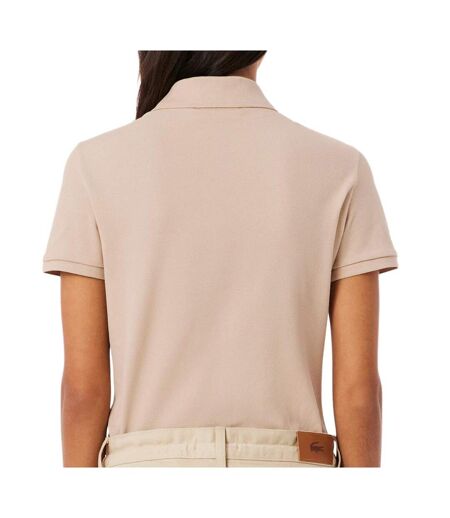 Polo beige femme lacoste polo l.12