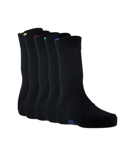 DIM Lot de 5 paires de Chaussettes Homme Microfibre ECODIM Noir