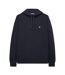 Mens Combed Cotton Hidden Pocket Drawstring Hoodie Navy Weekend Offender-2