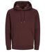 Sweat à capuche - JACK&JONES - Unisexe - JJ3902 - rouge vin port royal