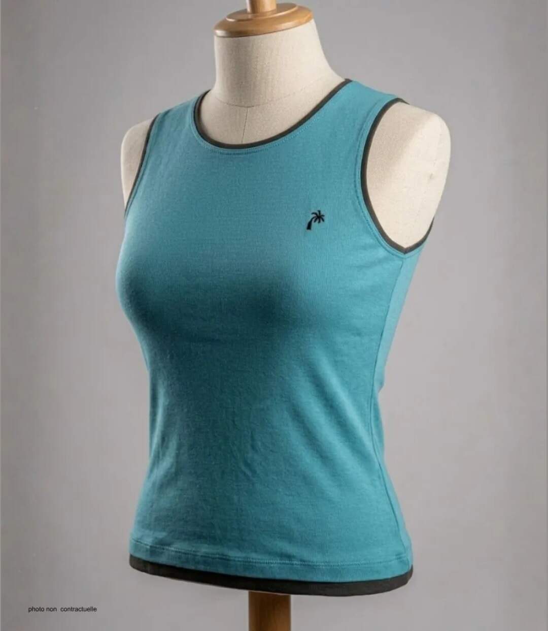 Débardeur femme MAYFLOWER 818010U001 : l'élégance d'un effet superposé en coton doux-3