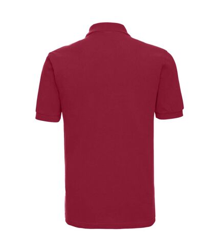 Russell Mens Classic Cotton Pique Polo Shirt (Classic Red)