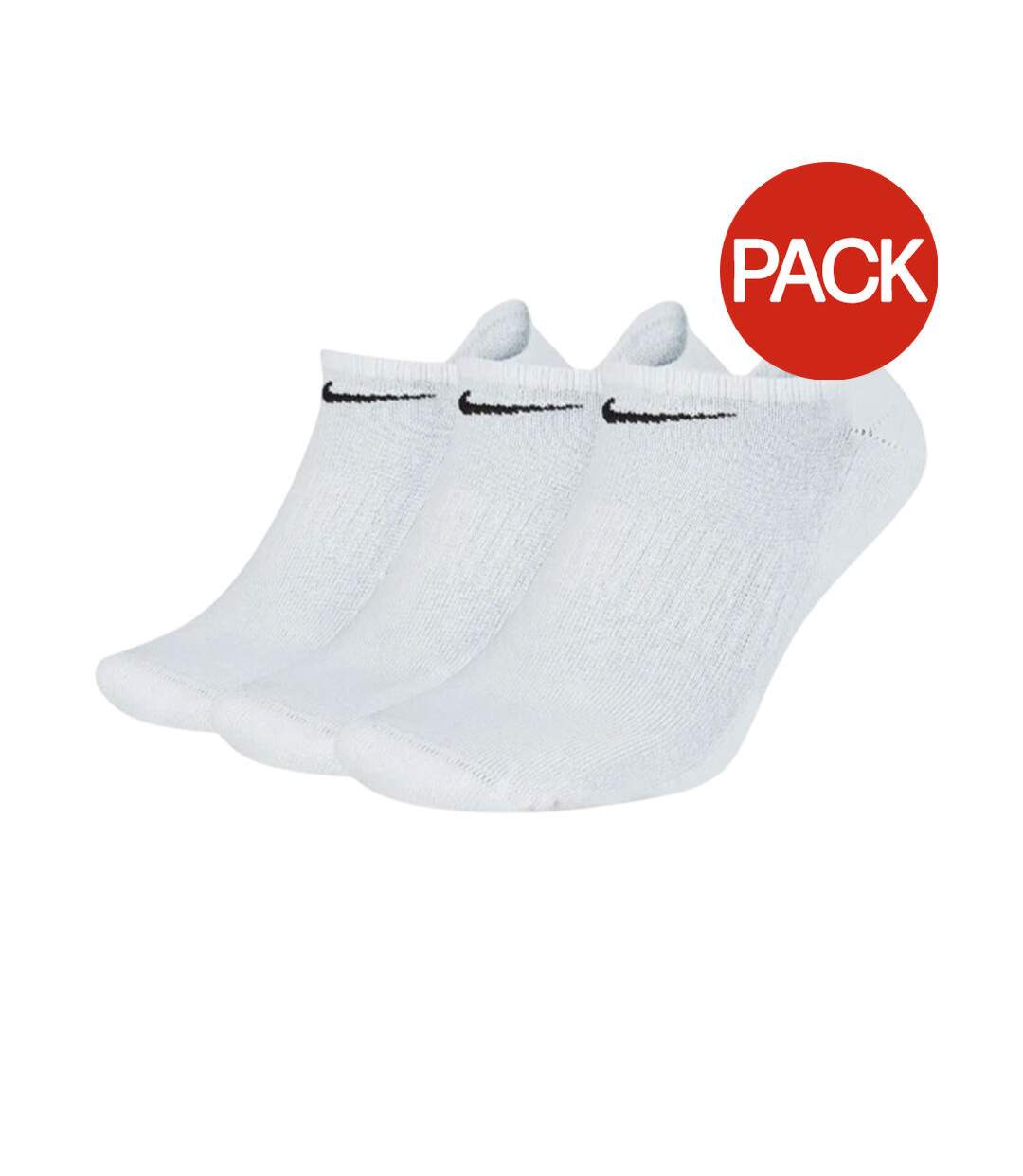 Lot De 3  Socquettes Discrètes Everyday Adulte Blanc Nike-1