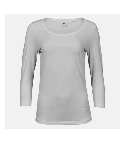 Tee Jays Womens/Ladies Stretch 3/4 Sleeve T-Shirt (White) - UTPC5238