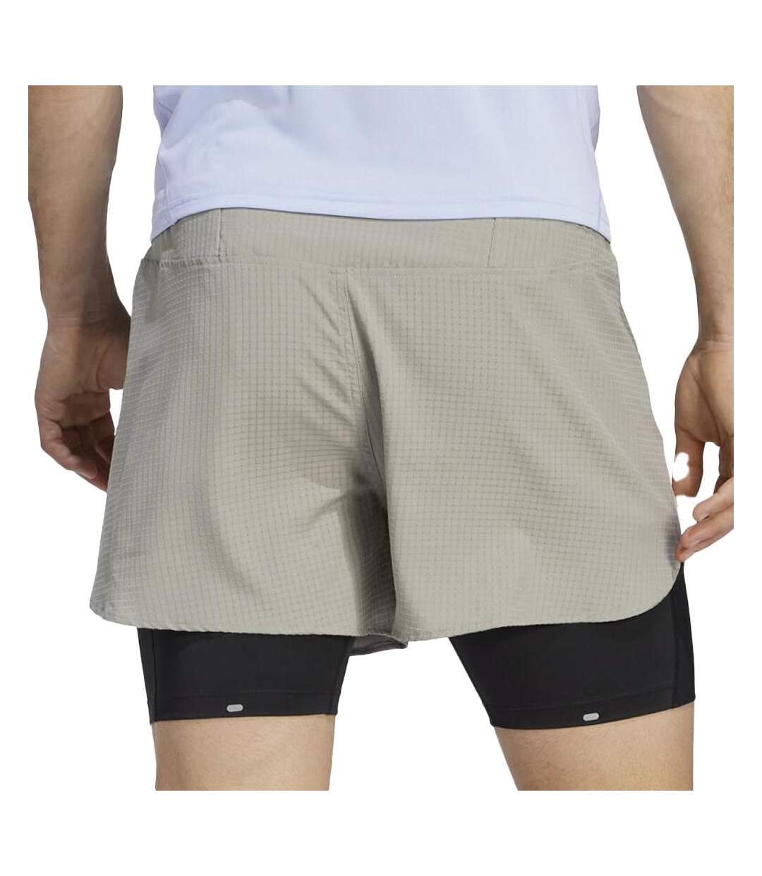 Short de Running Beige Homme Adidas 2in1 IB8933 - L-2