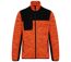 Veste recylée en polytricot - WK9108 - orange fluo chiné et noir-1