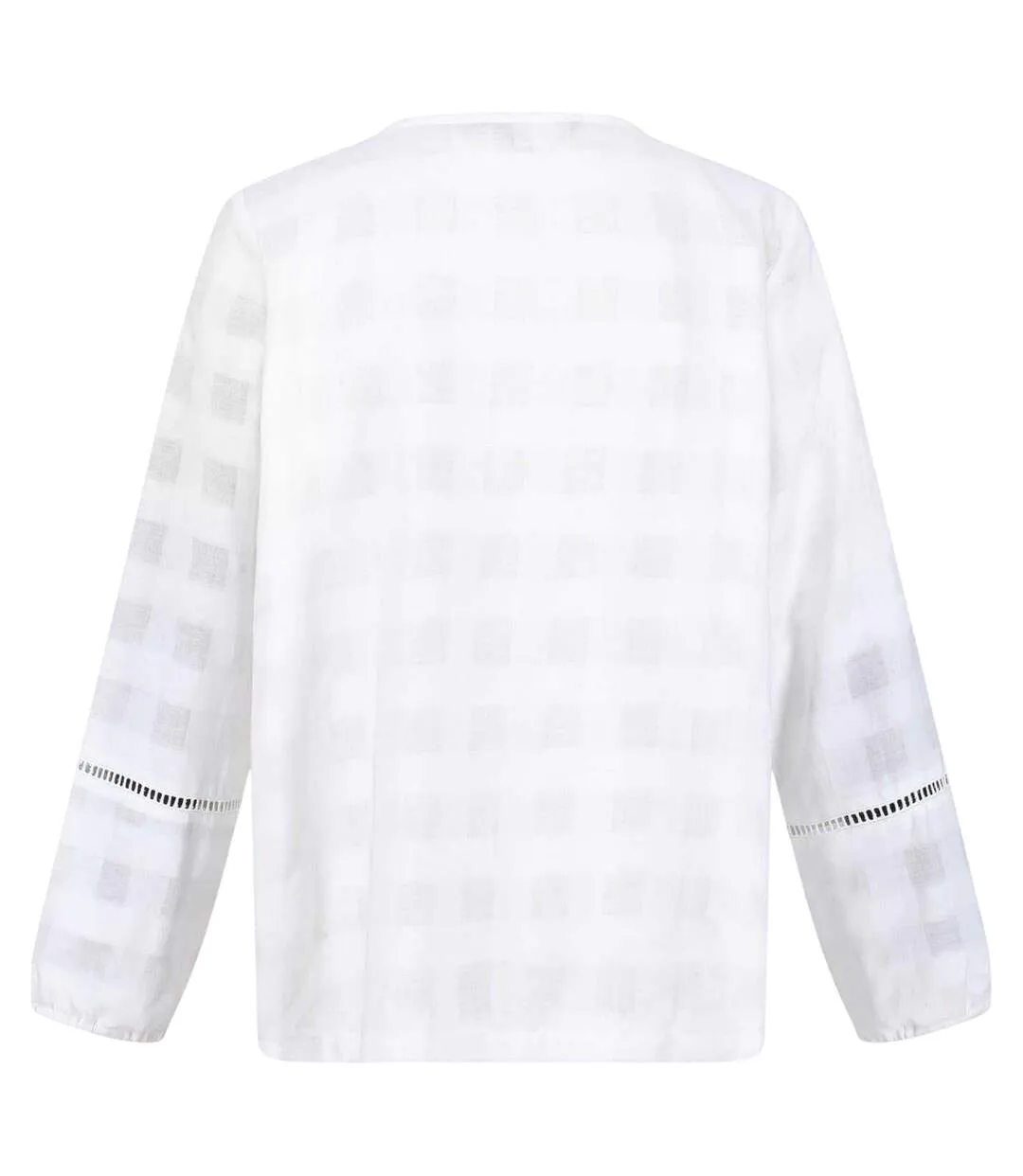 Blouse Manches Longues Motif/style À Carreaux Calluna Femme Blanc À Carreaux Regatta-2