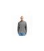 Mens Waffle Knit Quarter Zip Jumper Grey Heather Calvin Klein-1
