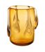 Vase Design en Verre Drippy 22cm Ambre-1