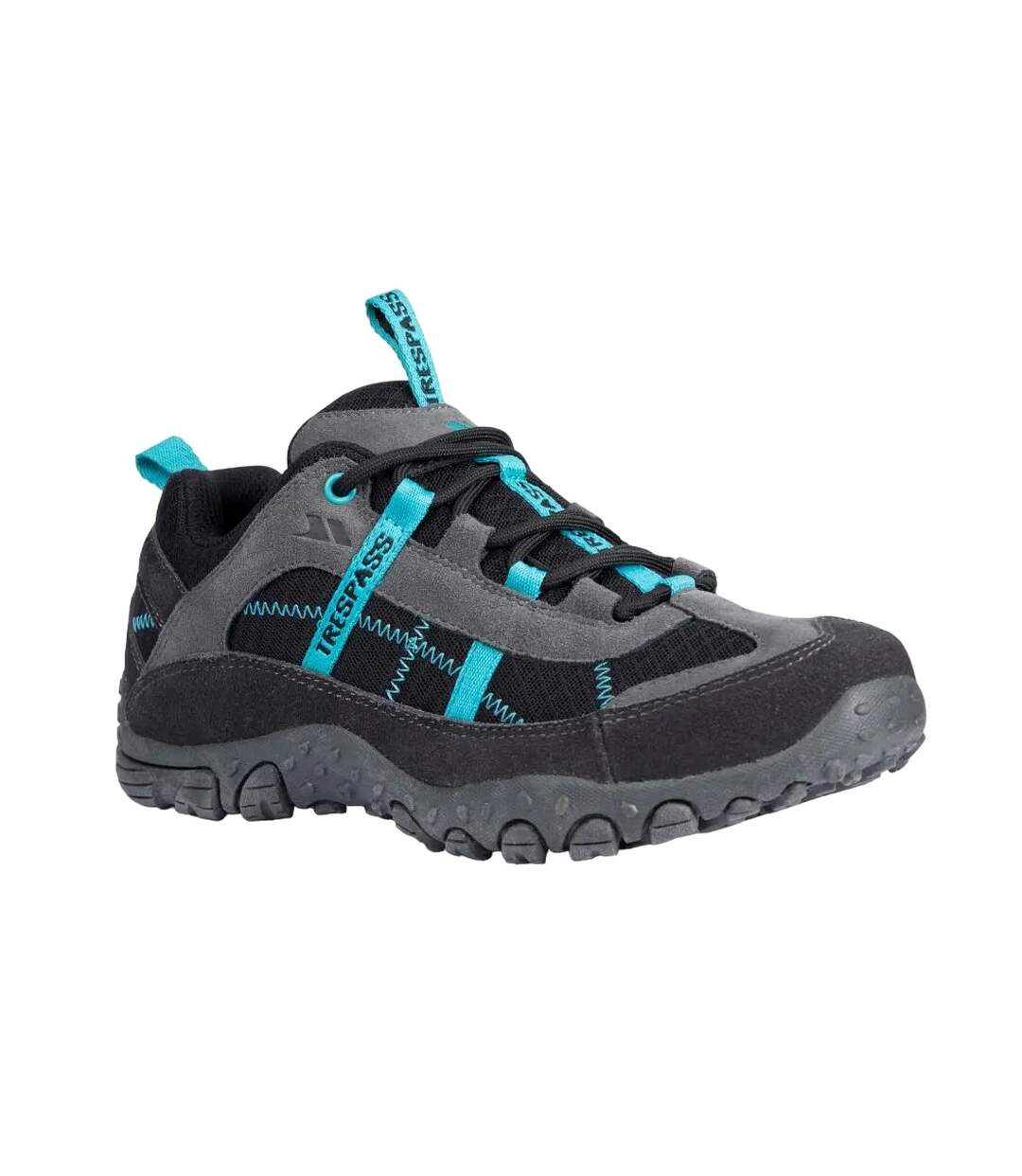 Womens/ladies fell lightweight walking shoes charcoal/teal Trespass-1