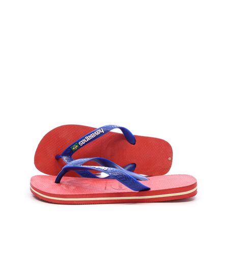 Tongs rouge/bleu/jaune femme havaianas slim 1740