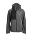 Veste Softshell Oxygen Femme Gris Foncé Noir Jobman-1