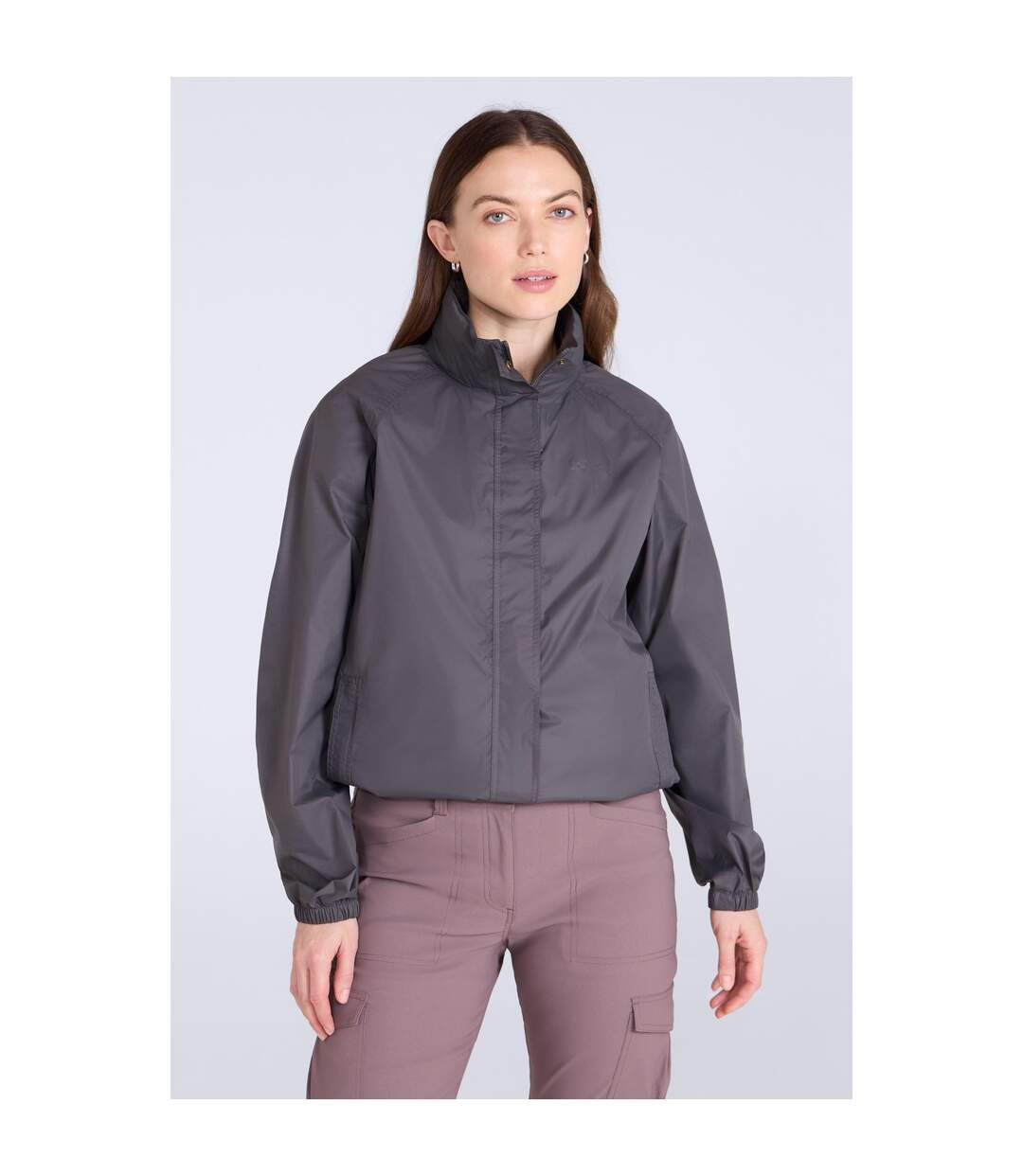 Womens/ladies Pakka Ii Waterproof Jacket Grey Mountain Warehouse-1