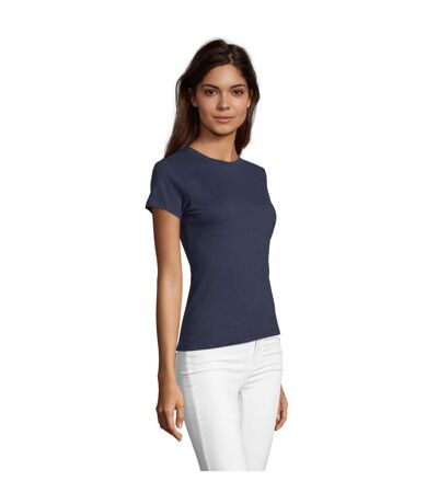 T-shirt Regent Femme Bleu Marine SOLS