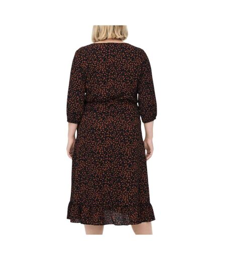 Robe noir/terracotta femme only carmakoma carluxlea - 46