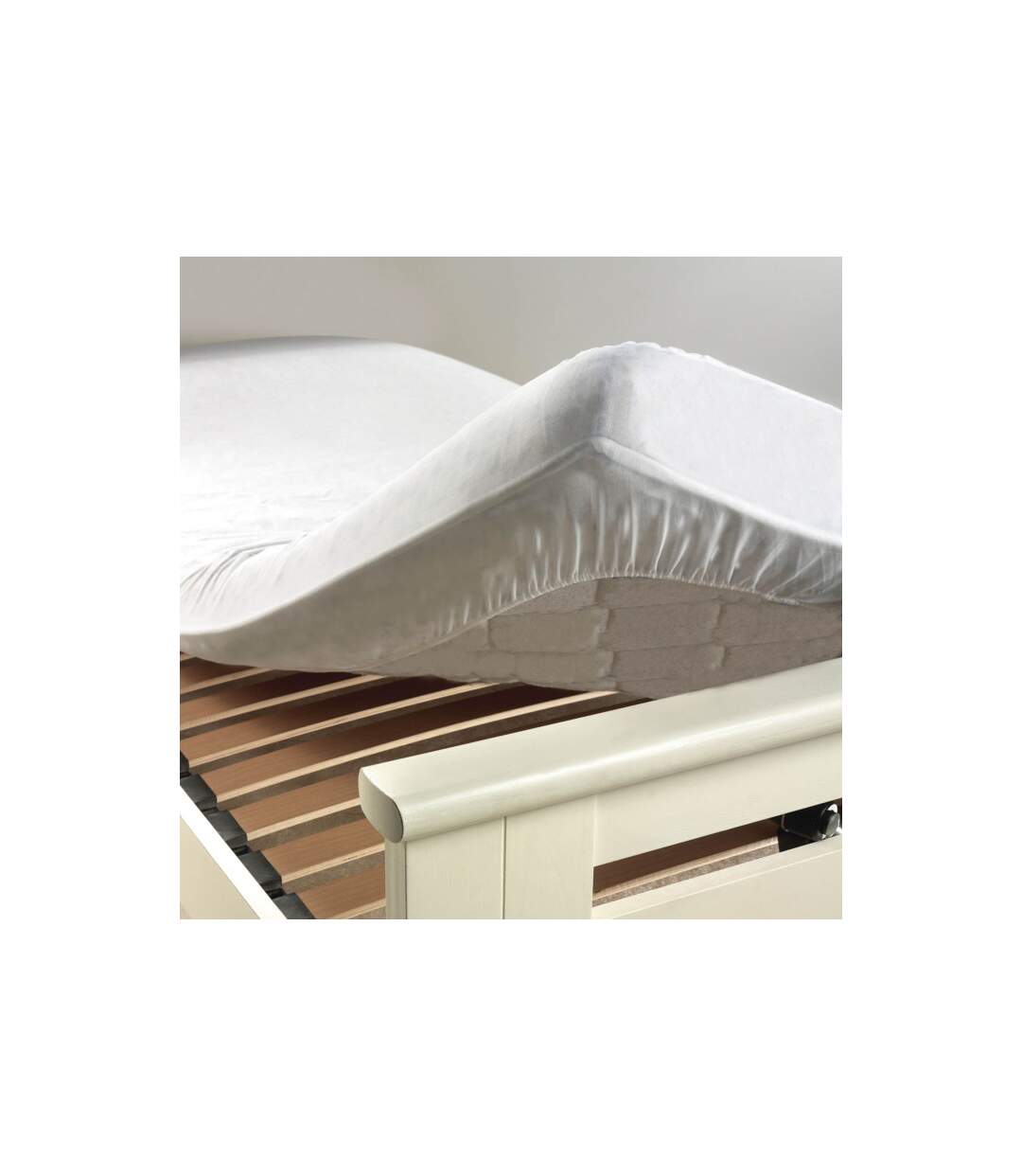 Protège Matelas Anti Acarien Ponny AA 140x190cm Blanc-1