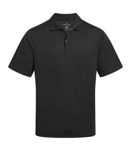 Mens Expert Basecamp Wicking Polo Shirt Black Craghoppers