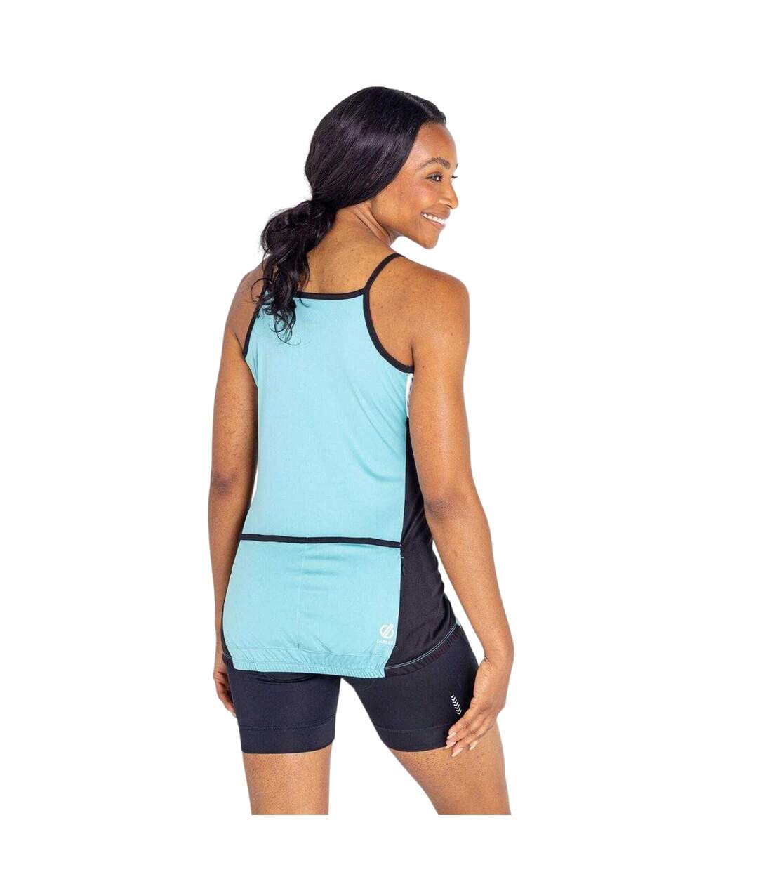 Débardeur Cintré Motif/style Blocs De Couleurs Regale Femme Sarcelle Pâle Noir Dare 2B-3