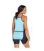 Débardeur Cintré Motif/style Blocs De Couleurs Regale Femme Sarcelle Pâle Noir Dare 2B-3