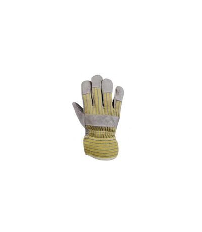 SupaDec Adult Unisex Rigger Glove (White/Yellow) (One Size)