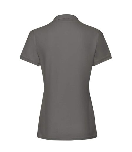 Polo premium femme graphite clair Fruit of the Loom