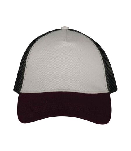 Casquette trucker blanc cassé / pourpre / marron Native Spirit