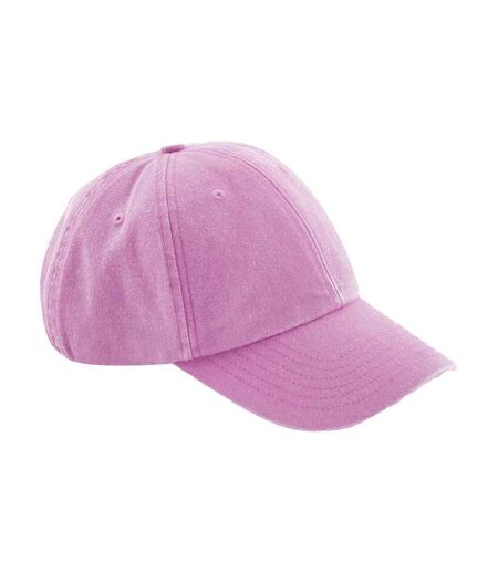 Casquette De Baseball Motif/style Rétro Adulte Rose Beechfield