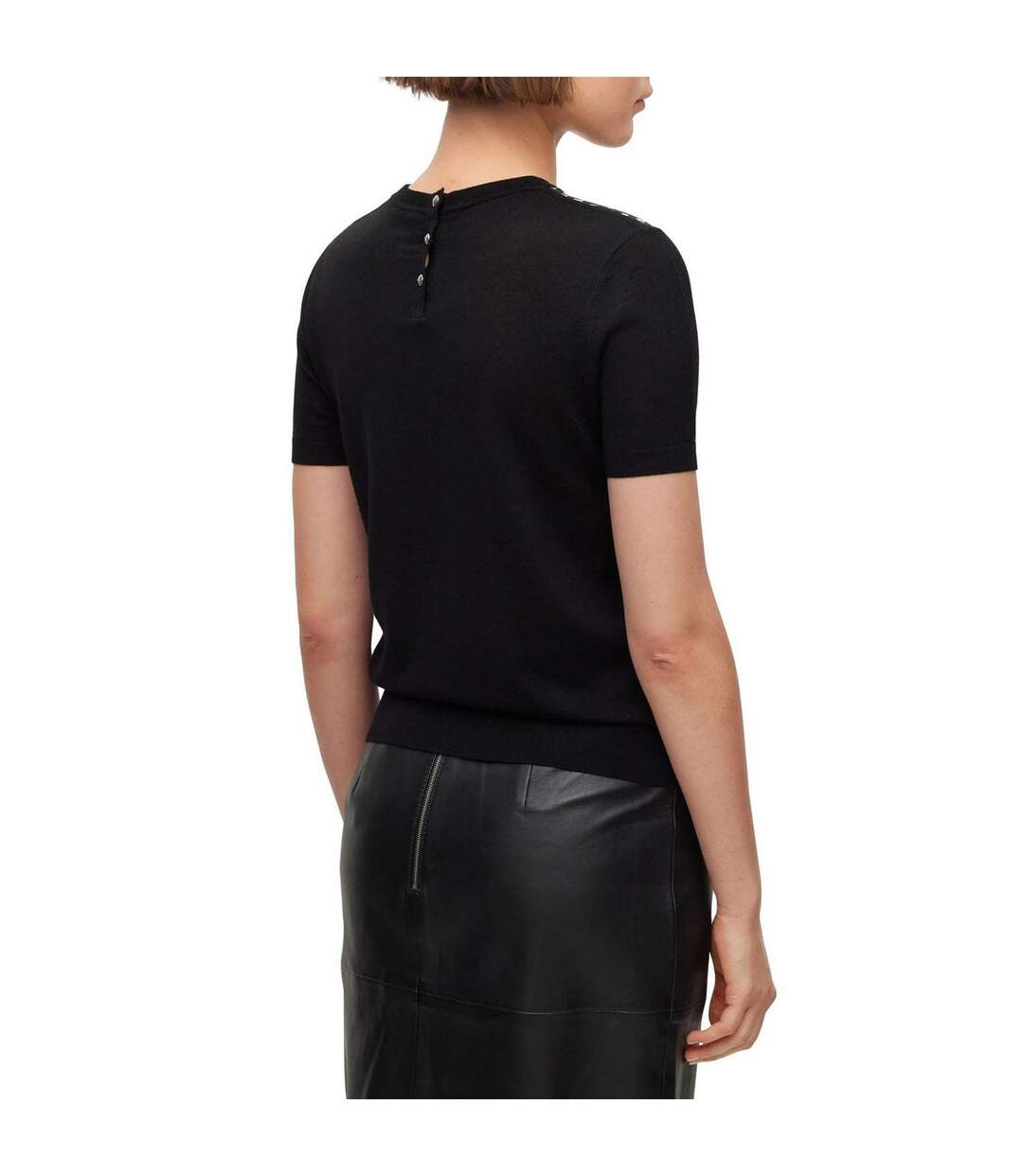 Sweat Manches Courtes Fordana Femme Brillant Boss-3