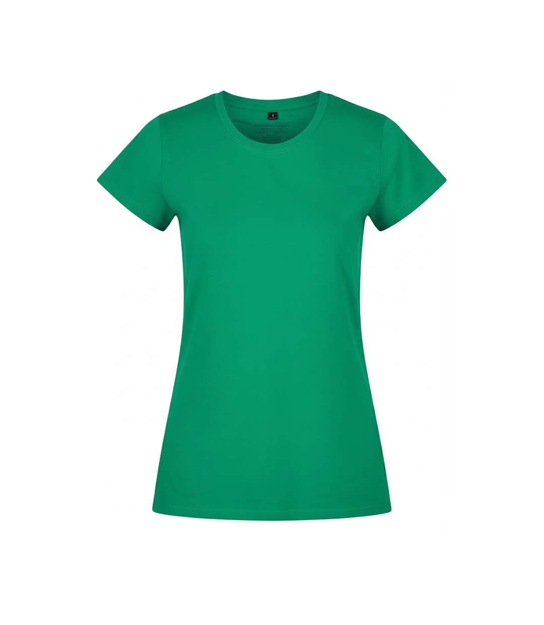 T-shirt Basic Femme Vert Gazon Build Your Brand-1