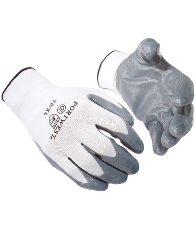 Portwest Flexo Grip Nitrile Gloves (A310) / Safetywear / Workwear (Pack of 2) (Grey) (UTRW7030)
