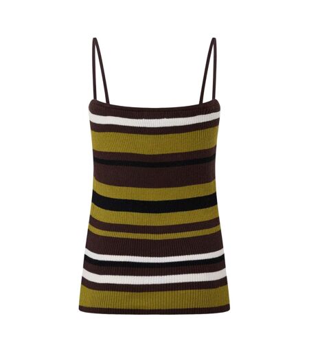Womens/ladies Stripe Knitted Slim Tank Top Multicoloured I Saw It First