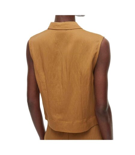 Chemise marron femme rouge edit etienne