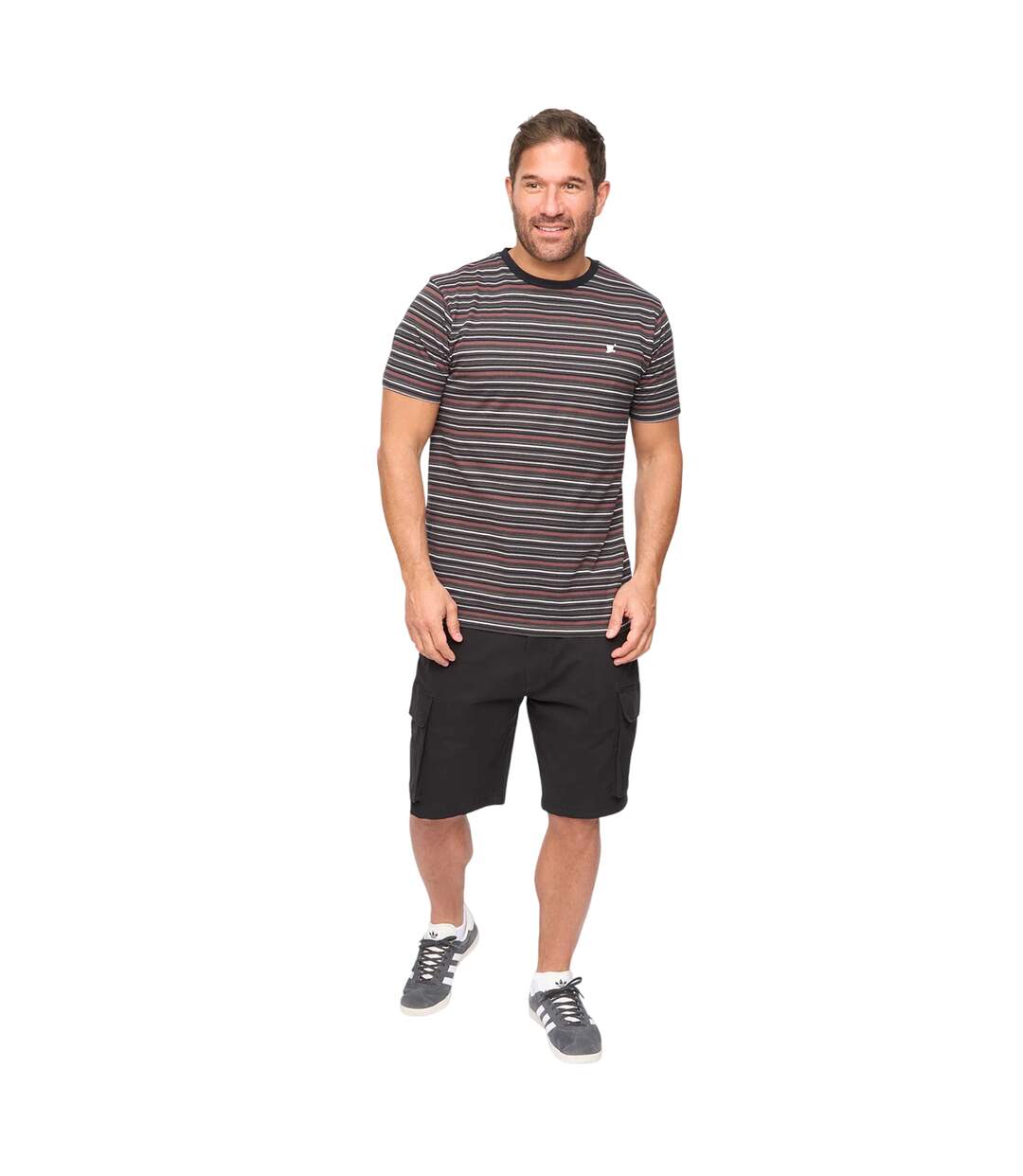 T-shirt Packham Homme Anthracite À Rayures Bewley & Ritch-4