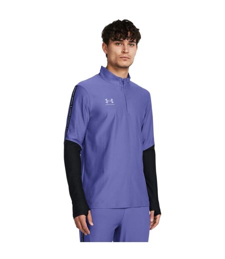 Mens Tech 2.0 Contrast Long-sleeved T-shirt Blue Under Armour