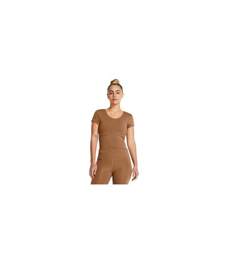 Womens/ladies Meridian Fitted T-shirt Brown Under Armour