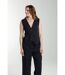 Gilet Sans Manches Structure A Boutons Femme Delice  | Gerard Pasquier Avec Col-v | Gerard Pasquier-1