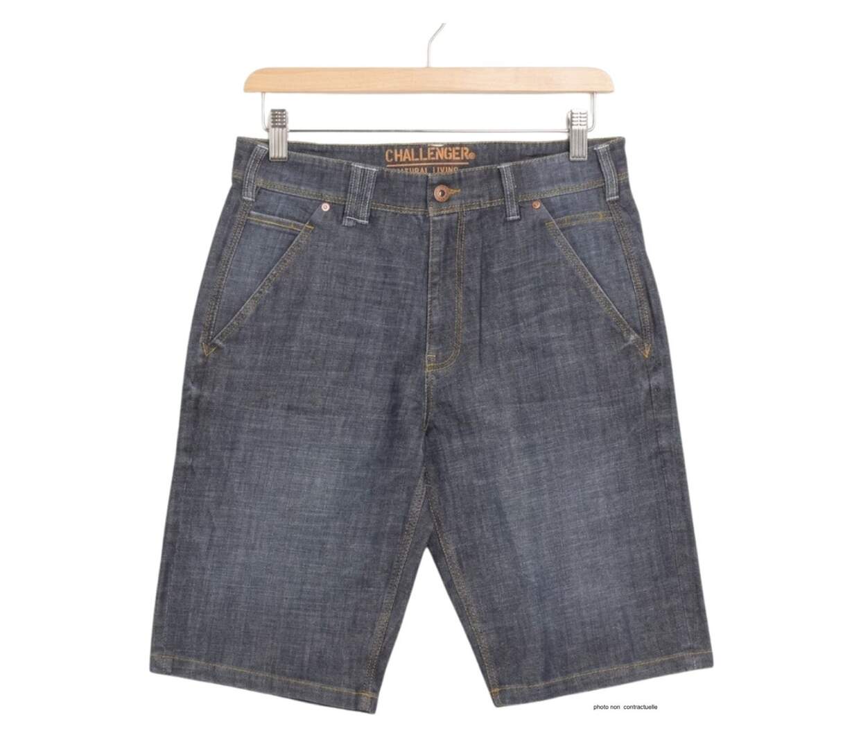 Bermuda en jean CHALLENGER IBIS1 : le short denim extensible au confort absolu-2